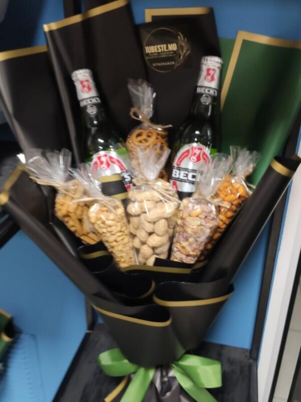 Букет из пива и закуски